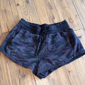 lululemon athletica Black Camo Athletic Shorts